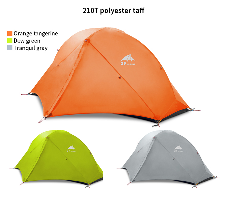 Cheap Goat Tents  1 Person Camping Tent Ultralight Waterproof Outdoor Hiking Tent 15D 210T Nylon Cycling Backpacking Tent With Free Mat   